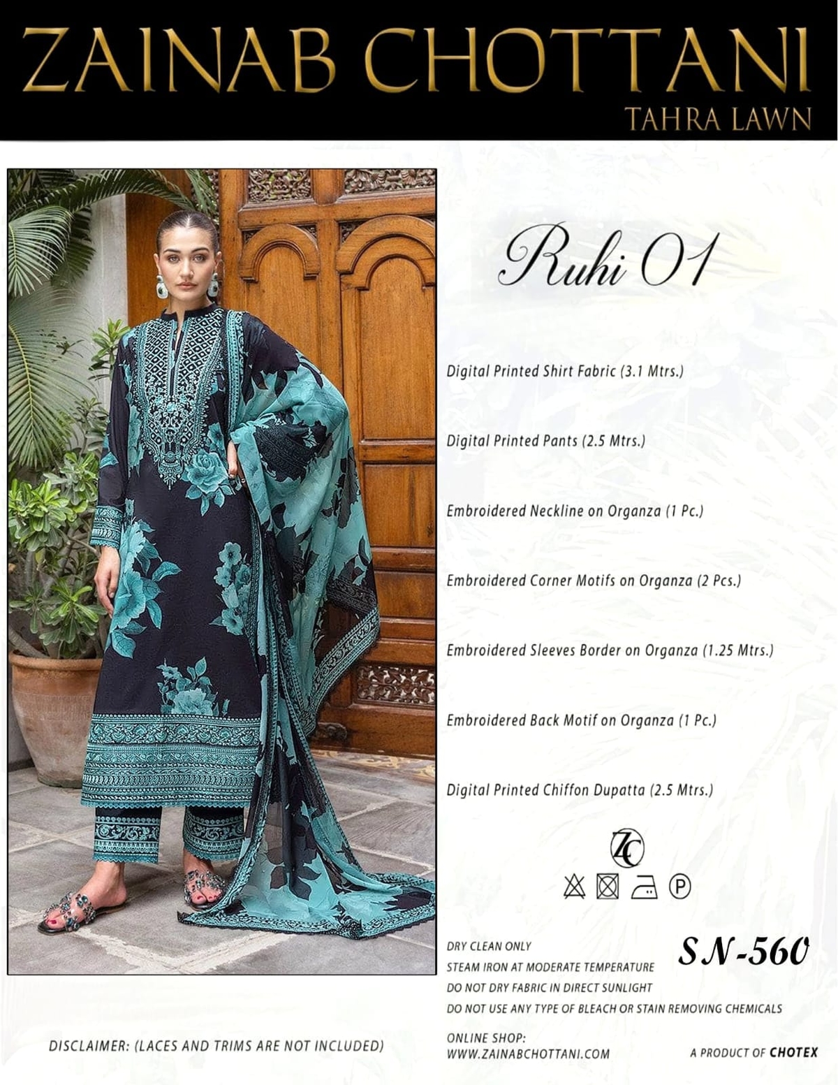 Zainab Chottani inspired 560 bc - Blue